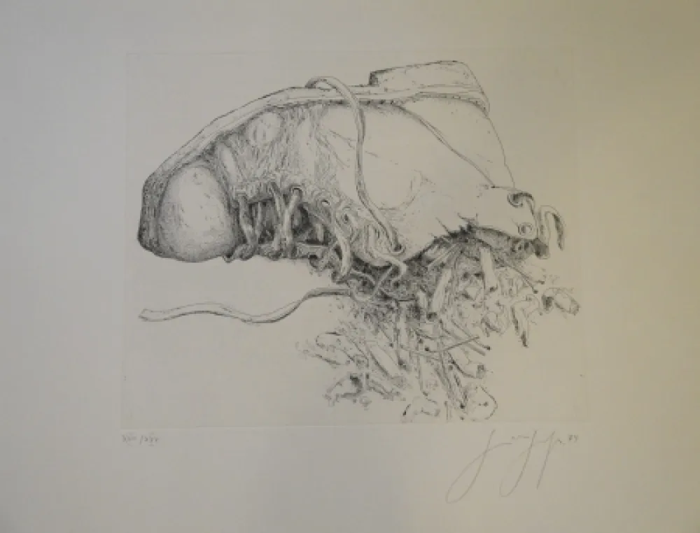 彫版 Grass - (Kippen und Schuh)