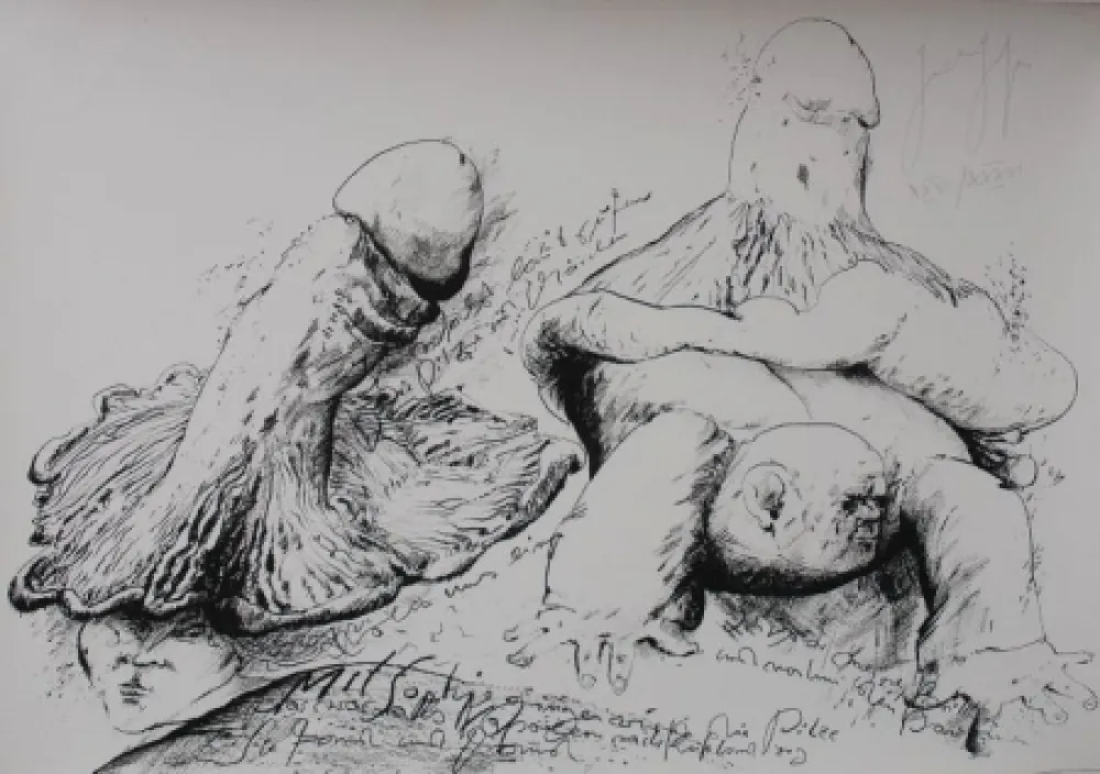 リトグラフ Grass - Senza titolo 