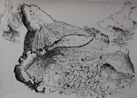 リトグラフ Grass - Senza titolo