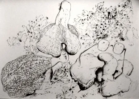 リトグラフ Grass - Senza titolo