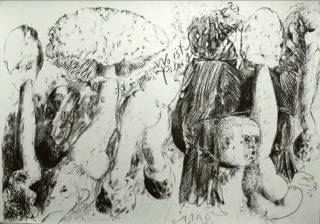 リトグラフ Grass - Senza titolo