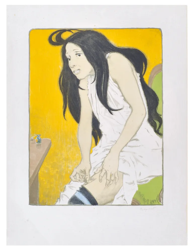 リトグラフ Grasset - Morphinomane