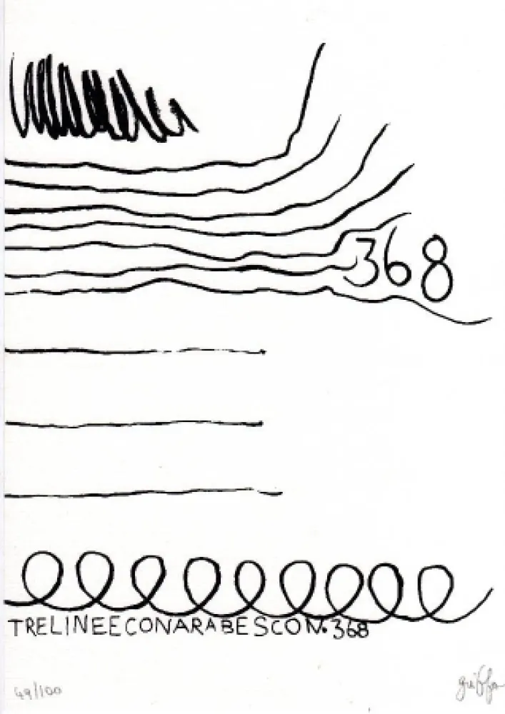 リトグラフ Griffa - Senza titolo