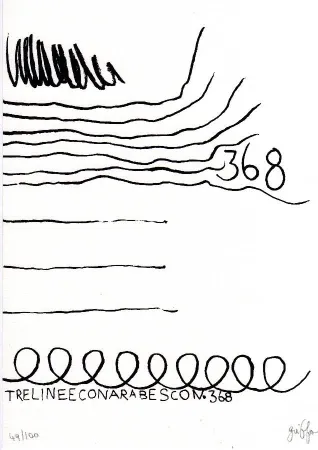 リトグラフ Griffa - Senza titolo