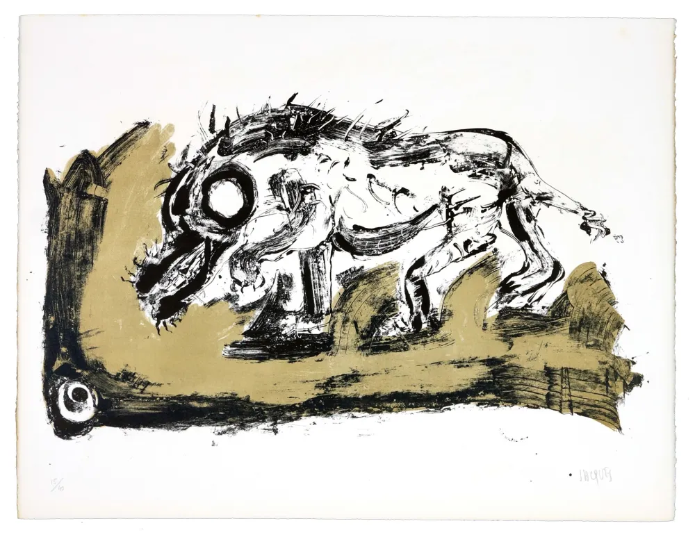 リトグラフ Grinberg - Le changement en Cain (Caïnabel)