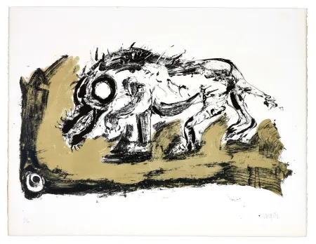 リトグラフ Grinberg - Le changement en Cain (Caïnabel)