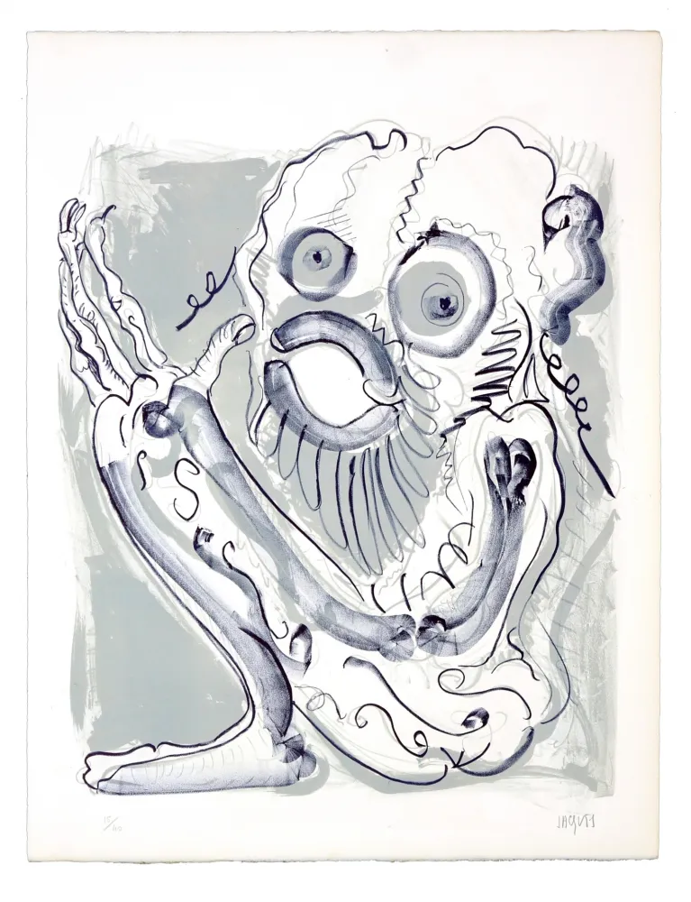 リトグラフ Grinberg -  Le changement en petit prophète