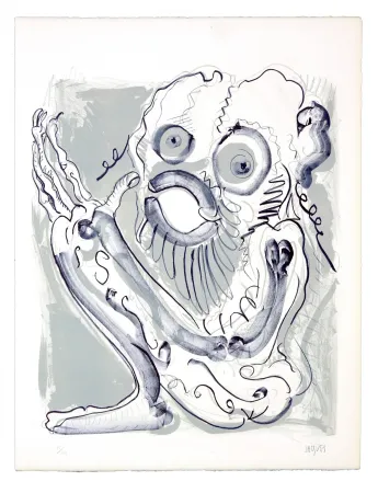 リトグラフ Grinberg -  Le changement en petit prophète