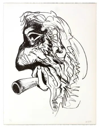 リトグラフ Grinberg - Une autre possibilité (en fumée)