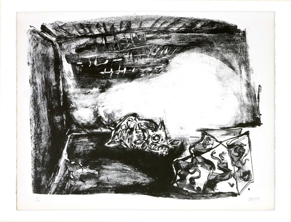 リトグラフ Grinberg - Une autre possibilité (en fumée)