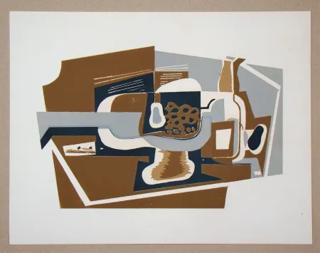 シルクスクリーン Gris  - Le compotier, 1923