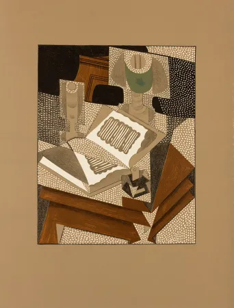 リトグラフ Gris  - LE LIVRE. Lithographie pour 