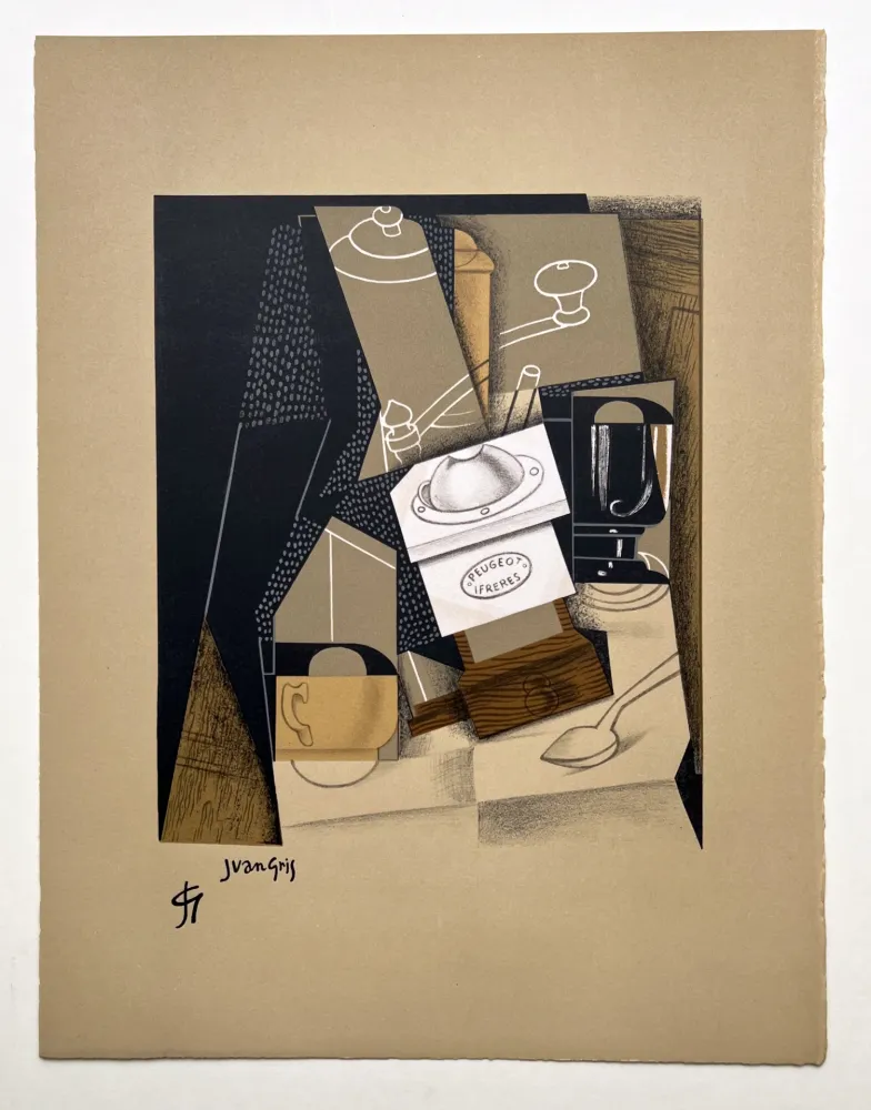 リトグラフ Gris  - Le moulin à café. Lithographie pour 