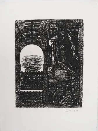 エッチング Gromaire -  Macbeth: Lady Macbeth