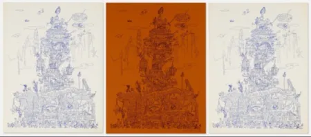 リトグラフ Grooms - City of Chicago exhibition poster