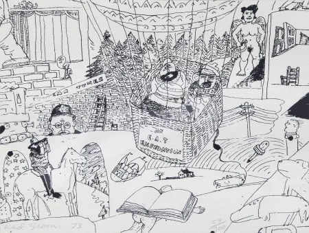 シルクスクリーン Grooms - Stockholm Print