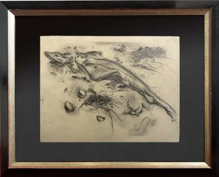 技術的なありません Grosz - STRANDGUT Original pencil drawing on paper