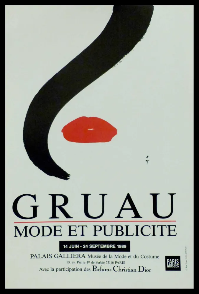 オフセット Gruau - MODE ET PUBLICITE PALAIS GALLIERA
