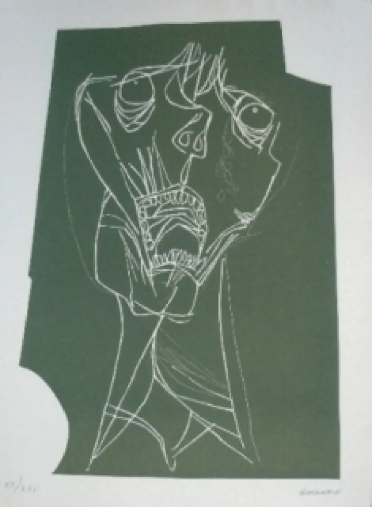 彫版 Guayasamin - El grito 1 variante