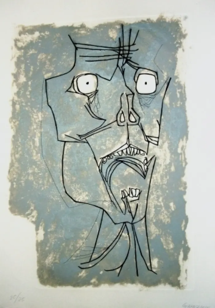 彫版 Guayasamin - El grito 2