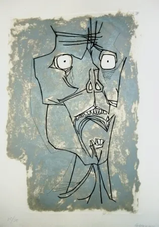 彫版 Guayasamin - El grito 2