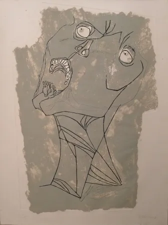 エッチング Guayasamin - El Grito I