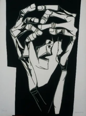 彫版 Guayasamin - Las manos del terror variante