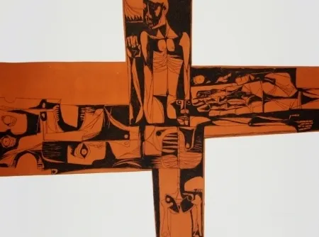 彫版 Guayasamin - Lidice 3