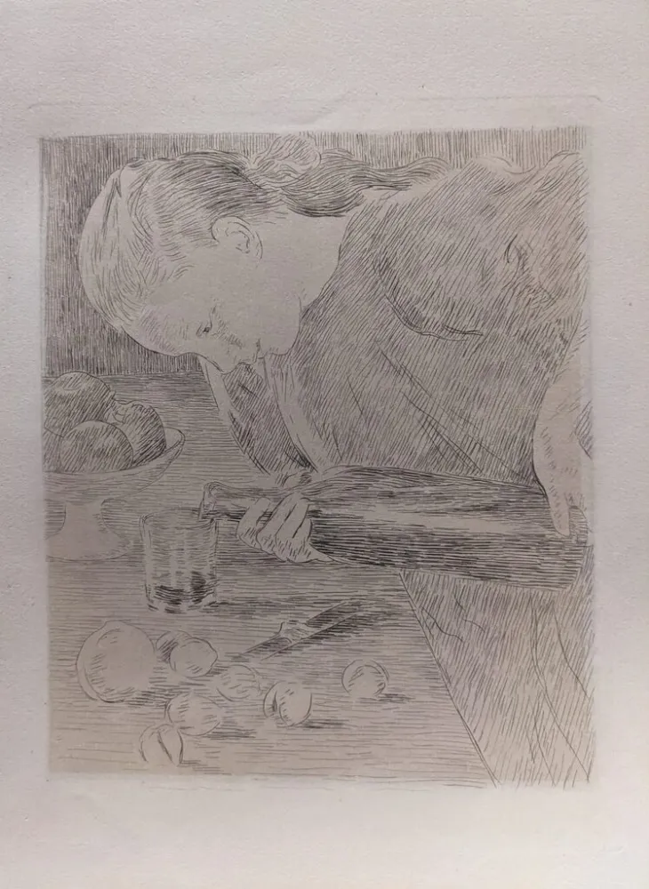 彫版 Guiguet - L'Enfant à la Bouteille