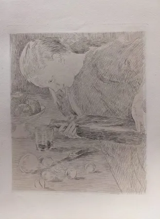 彫版 Guiguet - L'Enfant à la Bouteille