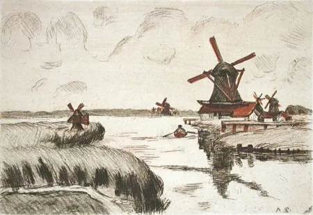 彫版 Guillaumin - En Hollande