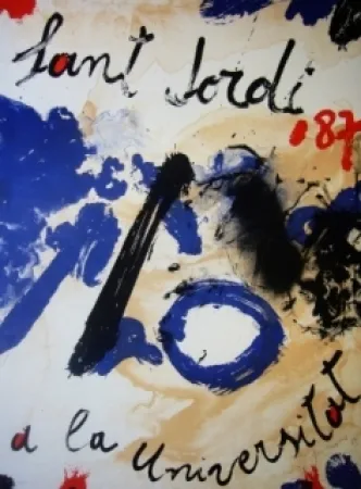 リトグラフ Guinovart - AL Sant Jordi a la Universitat