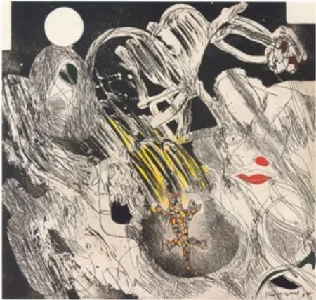 多数の Guinovart - Asesinado por el cielo, entre las formas que van..