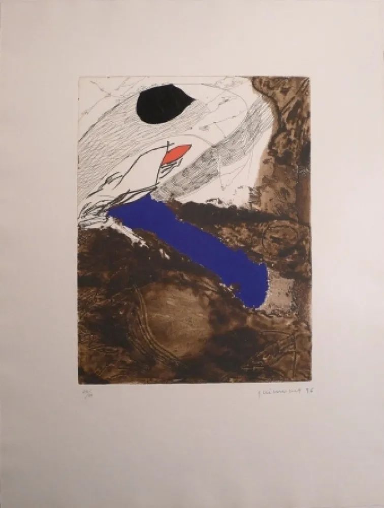 エッチング Guinovart - Blau i Terra