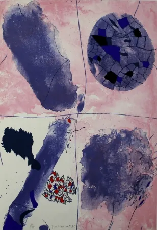 リトグラフ Guinovart - Blaus