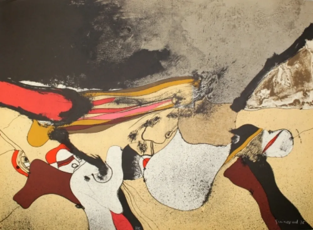 リトグラフ Guinovart - Cap a fora