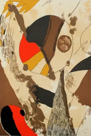 リトグラフ Guinovart - Com a cap