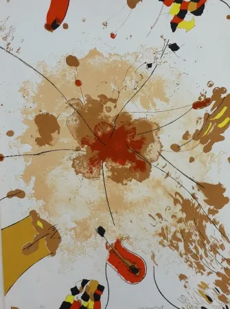 リトグラフ Guinovart - Com la roda