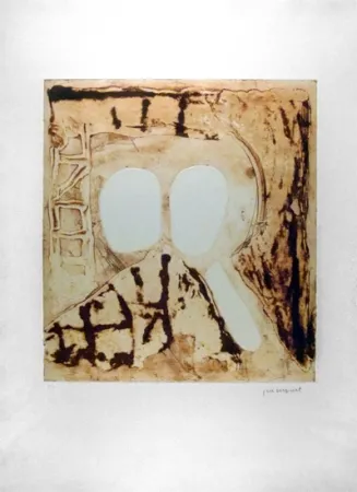 エッチング Guinovart - Composición