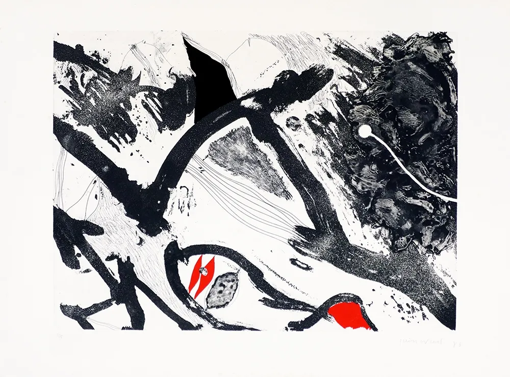 彫版 Guinovart - Escala en negro