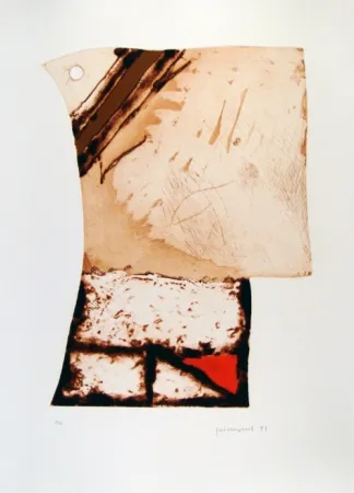 エッチング Guinovart - Imatges i Terra III