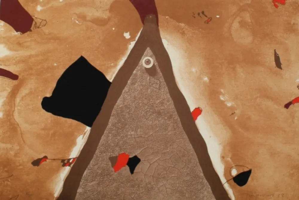 リトグラフ Guinovart - L'ull 1982