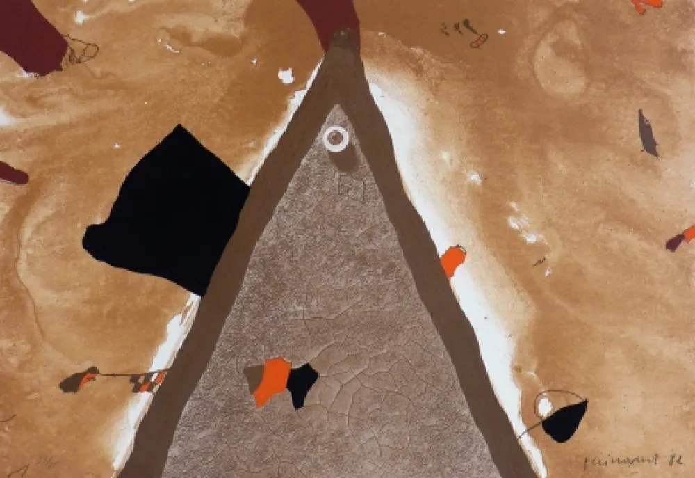 リトグラフ Guinovart - L'ull 1982