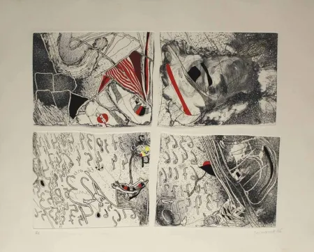 エッチングと　アクチアント Guinovart - Molts anys