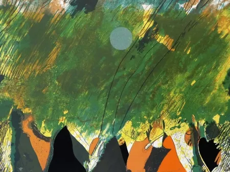 リトグラフ Guinovart - Petit cercle