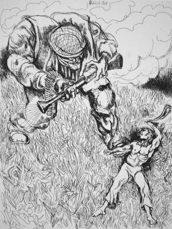 エッチング Guttuso - David 1968