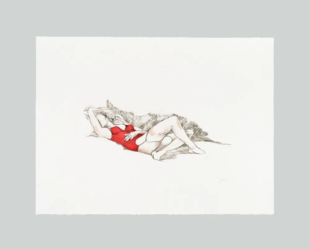 エッチングと　アクチアント Guttuso - L'amante