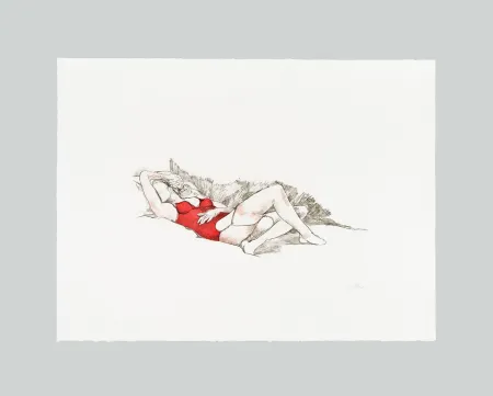 エッチングと　アクチアント Guttuso - L'amante