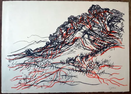 リトグラフ Guttuso - Portella delle Ginestre
