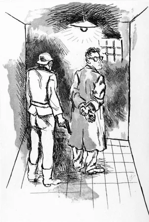 エッチングと　アクチアント Guttuso - Testa o croce di colpo arriva la morte